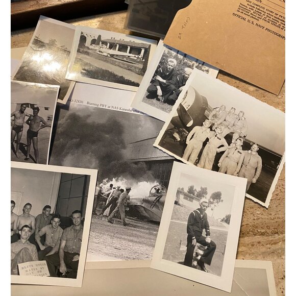 Vintage U.S. Navy Photograph Collection - WWII Era Black & White Military Photos - Picture 3 of 8